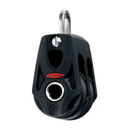 Ronstan Poulie Orbit Série 30 BB - double avec manille Haute Qualité
