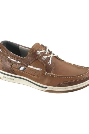 Sebago Triton Three-Eye chaussures bateau homme british tan/brown leather EU 44 (US 10) Usine Directe