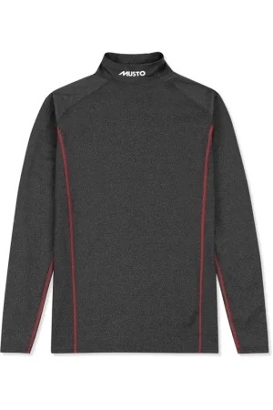 Livraison Express Musto Thermal Base-Layer T-shirt long homme gris foncé, taille S