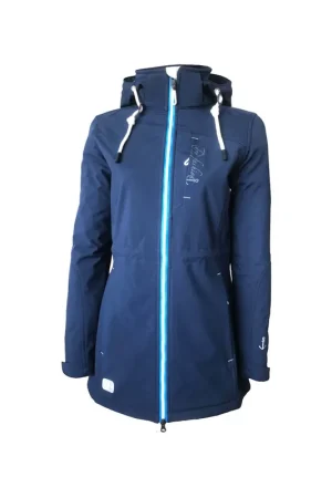 Satisfait Ou Remboursé PROMO : Dry Fashion Binz Manteau Softshell femme bleu marine, taille 36