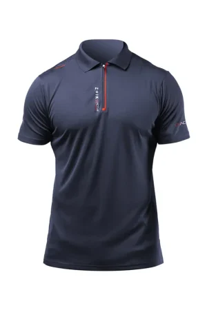 Zhik UVActive Zip polo homme bleu marine, taille S Livraison Express