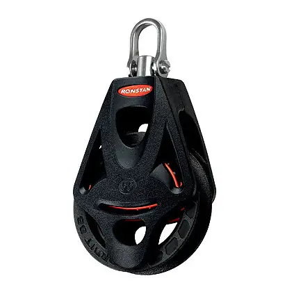 Commander Maintenant Ronstan Poulie Orbit Série 55 BB - simple avec manille pivotante et DUFFEL