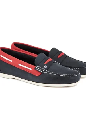 Dernière Chance Dubarry Belize mocassin bateau, femme - bleu marine/rouge, pointure 38