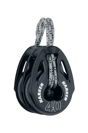 Satisfait Ou Remboursé Harken Carbo T2 bloc 40mm - à deux côtés avec Looptop