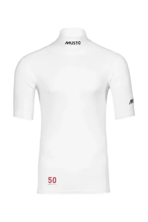 Achat Immédiat Musto Championship Rash Guard manches courtes hommes blanc, taille L