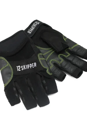 12skipper Vasco da Gama gants de voile doigts courts - noir, taille XL Nouvel Arrivage