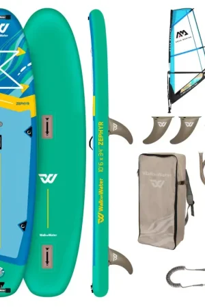 Paddle gonflable windsurf wow zephyr 10.6 - avec insert pied de mat Produit De Marque