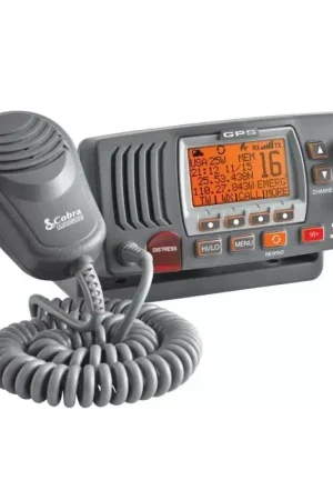 VHF Fixe F77 avec antenne GPS intégrée - COBRA Satisfait Ou Remboursé