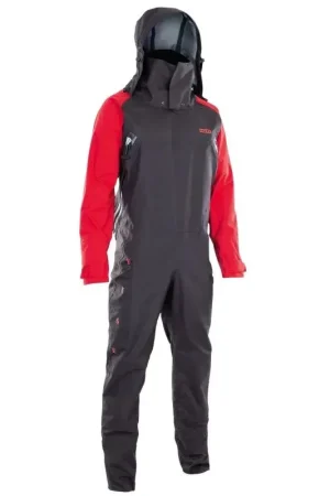 Combinaison sèche ion fuse lightweight drysuit front zip noir-rouge Vente Flash