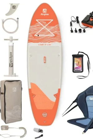 Jusqu’à Épuisement Des Stocks Pack Easy Convertible Paddle-Kayak Gonflable Airgliss Comet 11.0