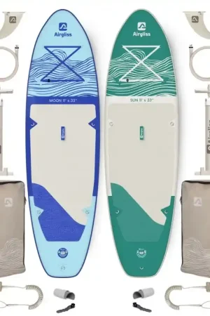 Promotion Pack Duo Paddle Gonflable Airgliss Sun et Moon 11.0