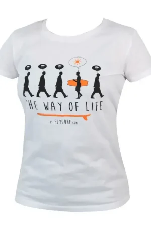 Meilleur Prix T-SHIRT THE WAY OF LIFE FEMME BLANC