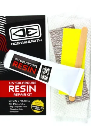 Top Vente KIT DE REPARATION OCEAN AND EARTH UV SOLARCURE RESIN - POLYESTER 55G