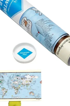 Expédition Rapide CARTE DU MONDE SNOW TRIP MAP