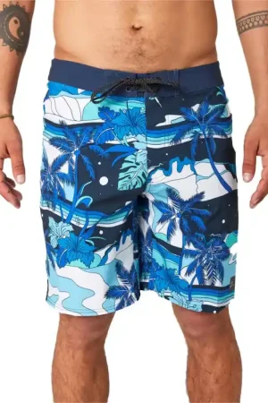 BOARDSHORT RIPCURL MIRAGE POSTCARDS BLEU MARINE Prix Réduit