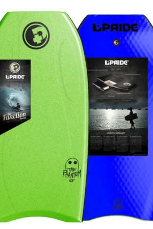 Bon Marché Bodyboard pride the phantom s-reac ii hd lime vert