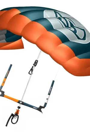 Aile a caisson flysurfer viron3 petrol-orange Commander Maintenant