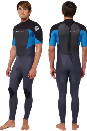 Acheter En Ligne Combinaison rip curl omega 2-2 backzip manches courtes bleu