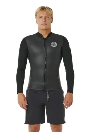 Achat Immédiat Veste Néoprène RIP CURL DAWN PATROL LS 1.5mm Front Zip Noir