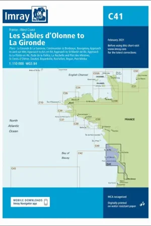 CARTE IMRAY C41 LES SABLES D'OLONNE TO LA GIRONDE Dernier Modèle