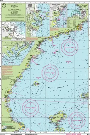 CARTE IMRAY M13 MEDITERRANEAN SPAIN - DENIA TO BARCELONA AND IBIZA Certifié