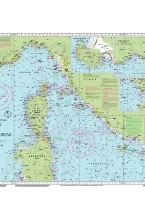 CARTE IMRAY M40 Ligurian and Tyrrhenian Seas Bon Plan