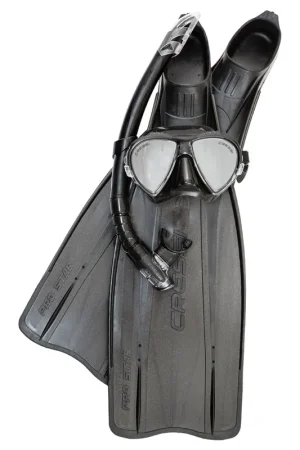Haute Qualité KIT MASQUE + TUBA + PALME PRO STAR NOIR 37/38
